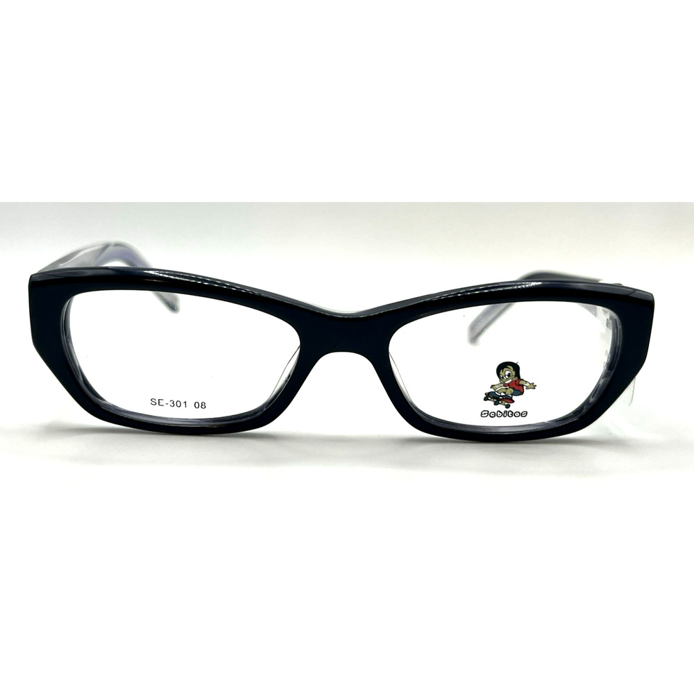 SEBITAS SE-301 08 BLACK/WHITE EYEGLASSES SUNGLASSES FRAME 45-16-135